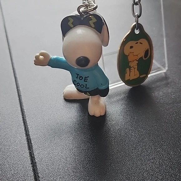 Snoopy Keychain with Snoopy Charm Keychain - Picture 2 of 5
